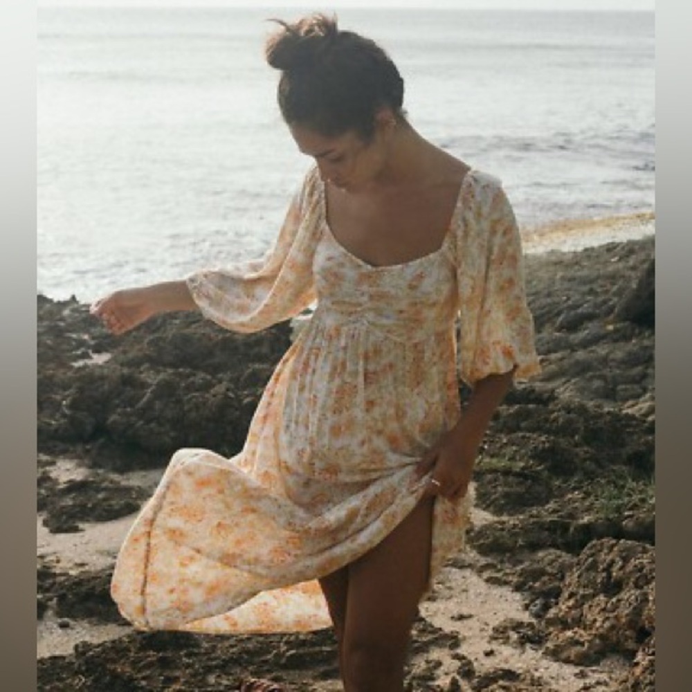 Floral Billabong Boho Beach Dress